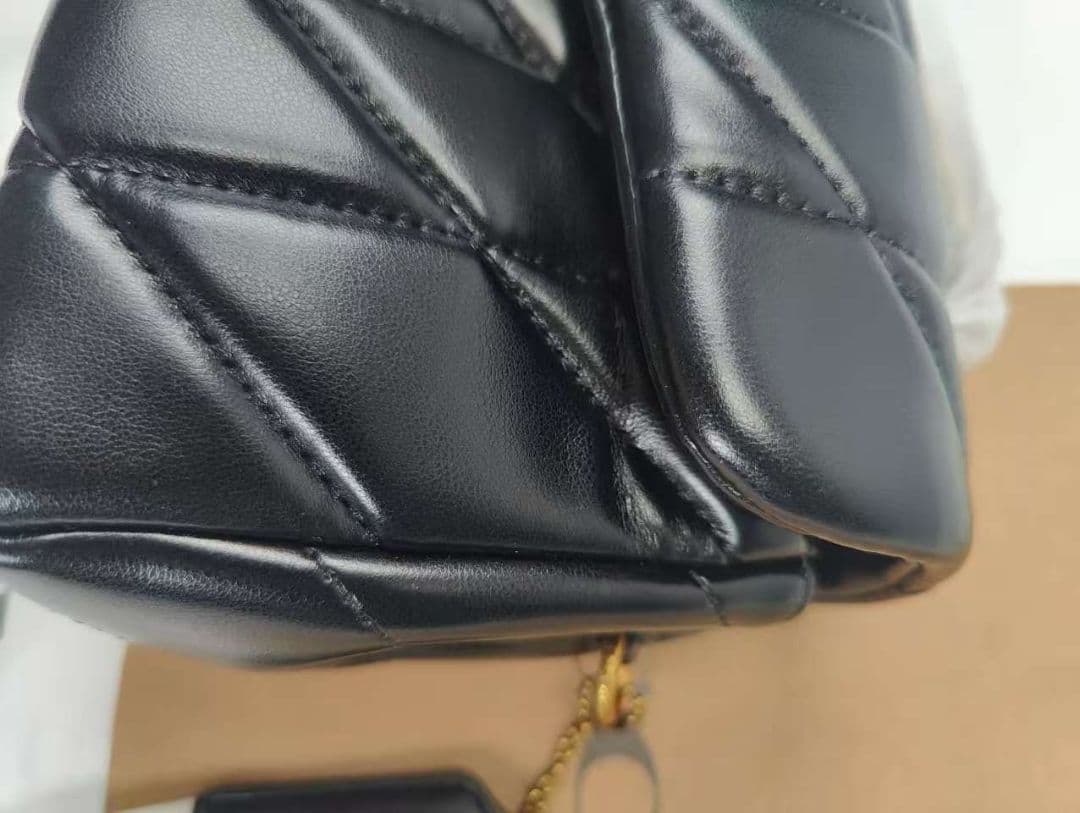 COACH コーチタビー ショルダー 26キルティング Cマークゴールド