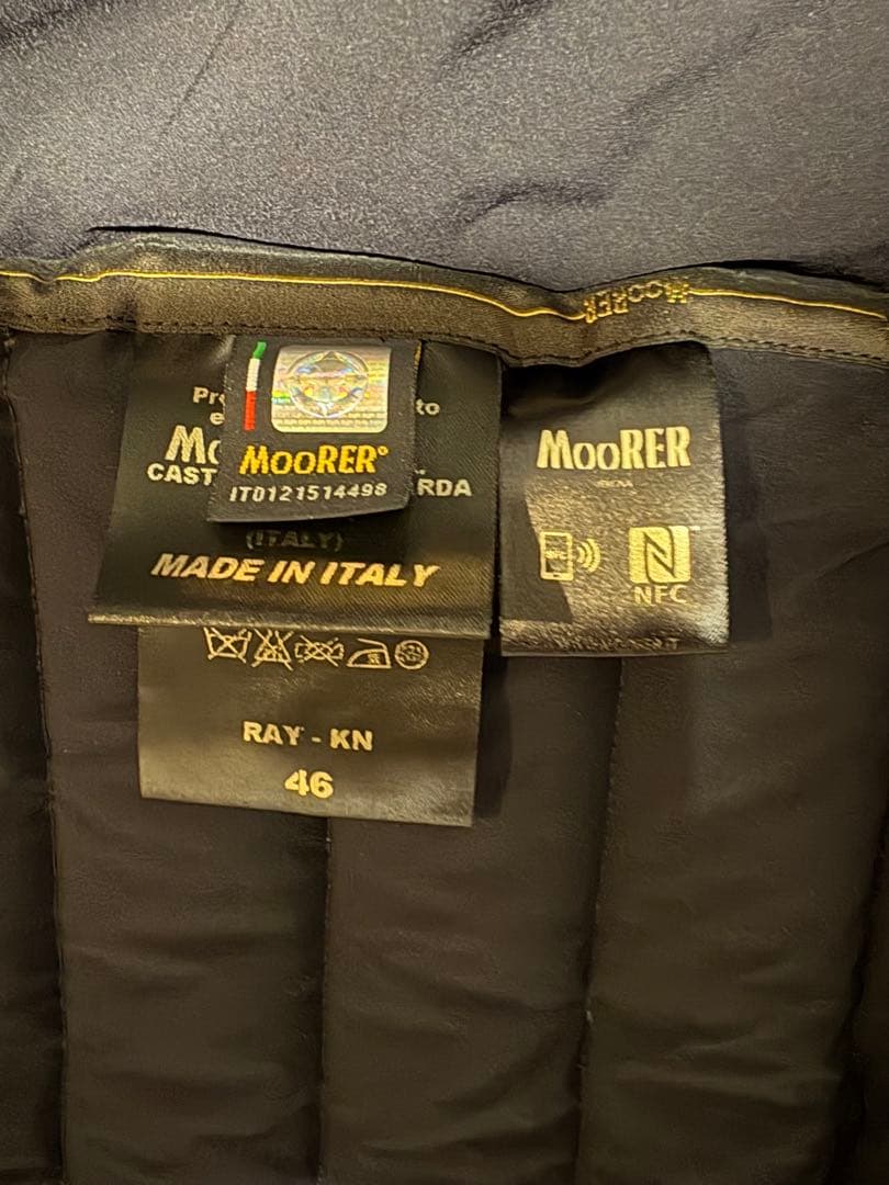 極美品　MooRER RAY NERO ブラック フィリッポ　ムーレー