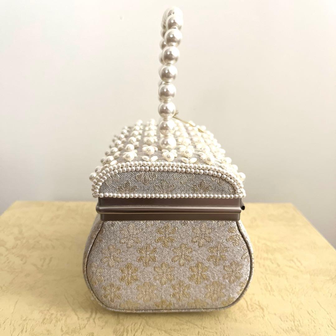 Prima 和装　パール　ハンドバッグ　草履　セット