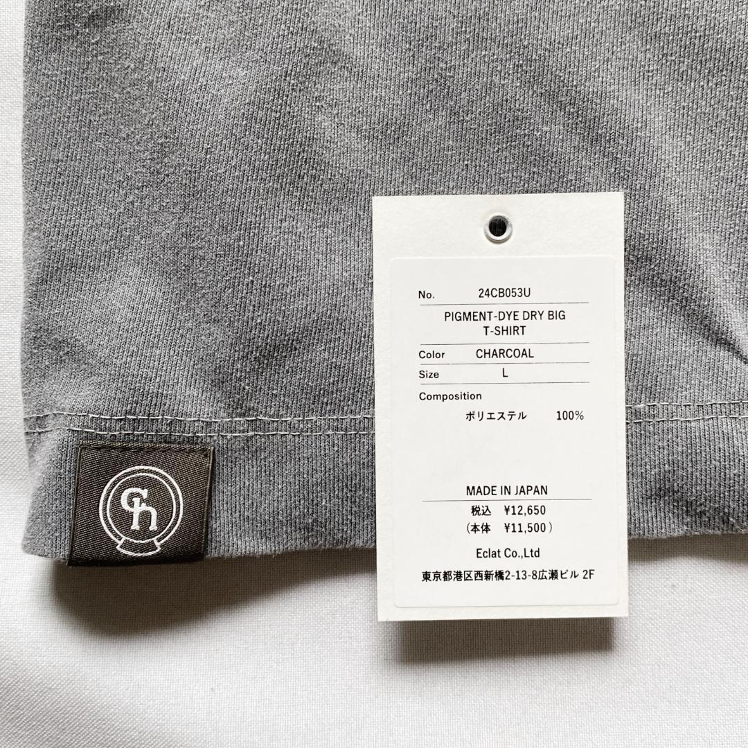シャルボン PIGMENT DYE PRINT T-SHIRT L