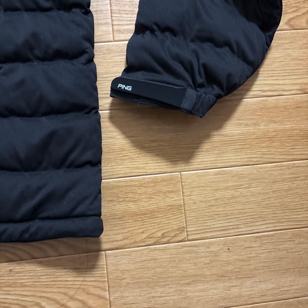 PING ピン　トライストレッチ高機能中綿プルオーバー　ブラック　Lサイズ