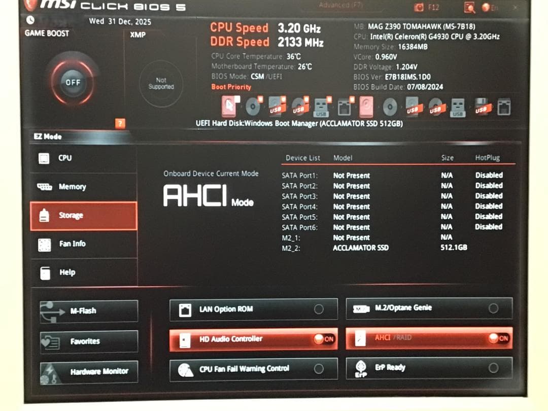 MSI MAG Z390 TOMAHAWK マザーボード