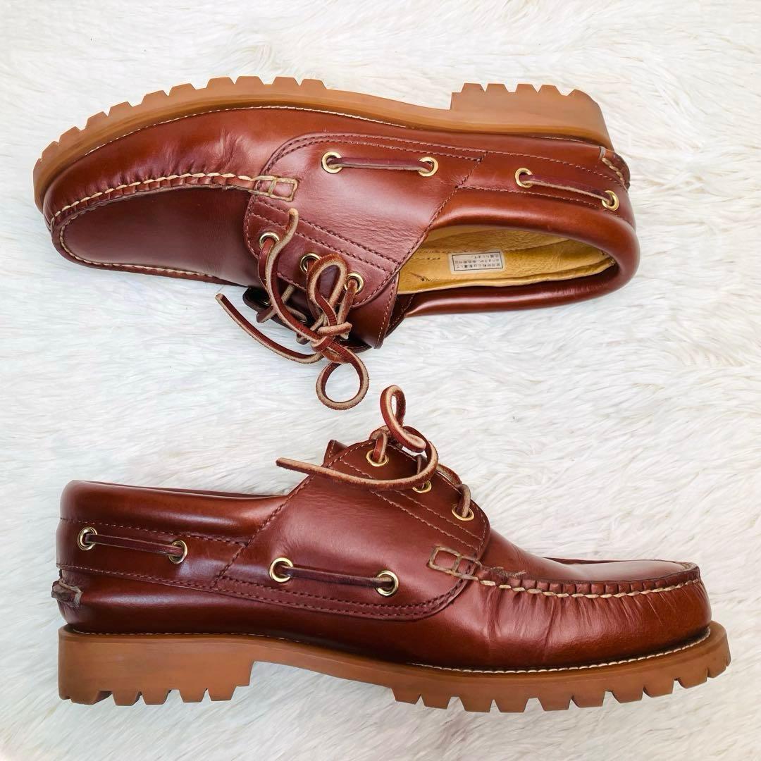 【極美品】REGAL26.5リーガル 3eye JE38 デッキシューズ レザー