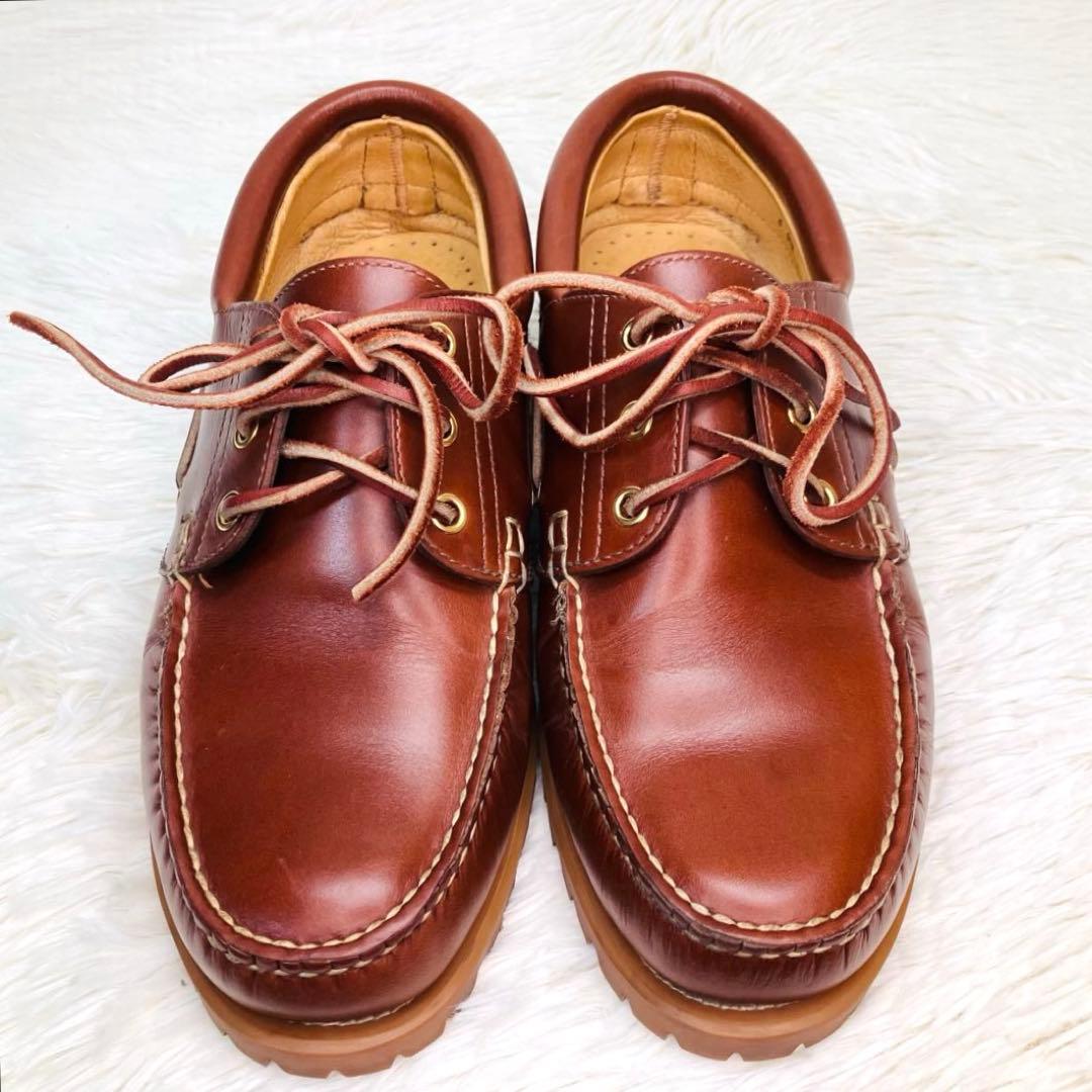 【極美品】REGAL26.5リーガル 3eye JE38 デッキシューズ レザー