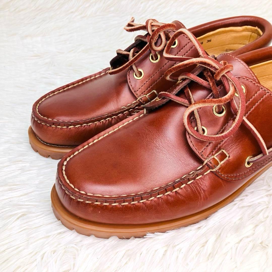 【極美品】REGAL26.5リーガル 3eye JE38 デッキシューズ レザー