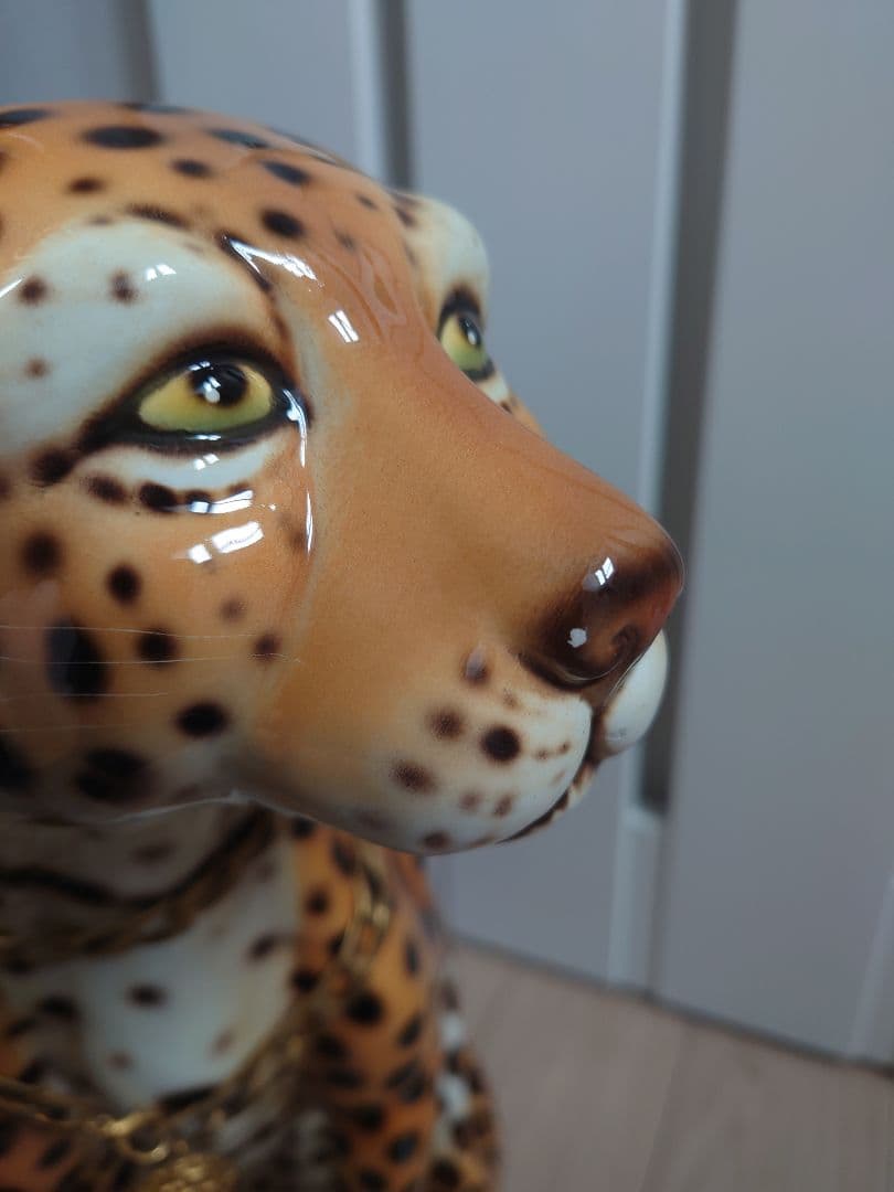 イタリア製　チーターの置き物　高さ約65cm　インテリア　オブジェ