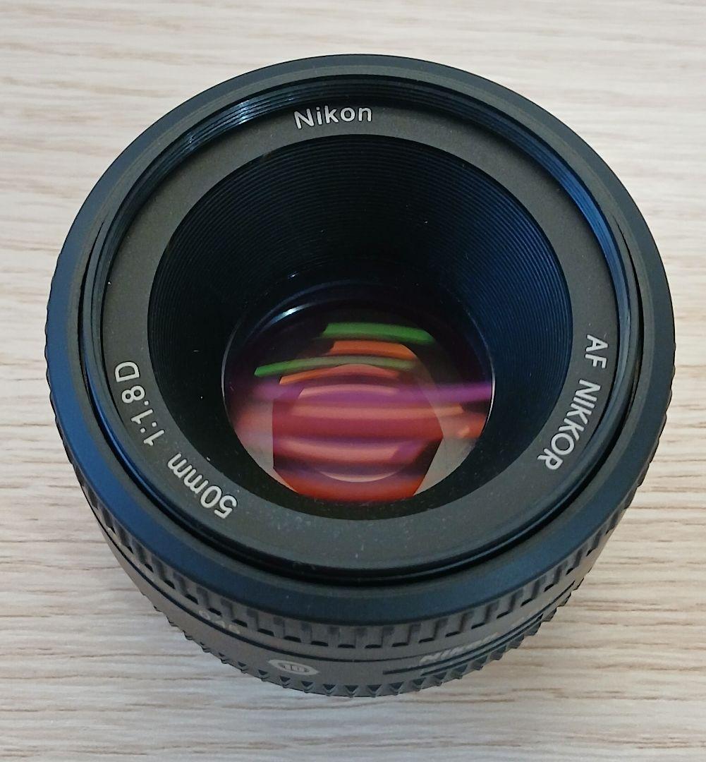 Nikon AF Nikkor 50mm f/1.8D レンズ 美品