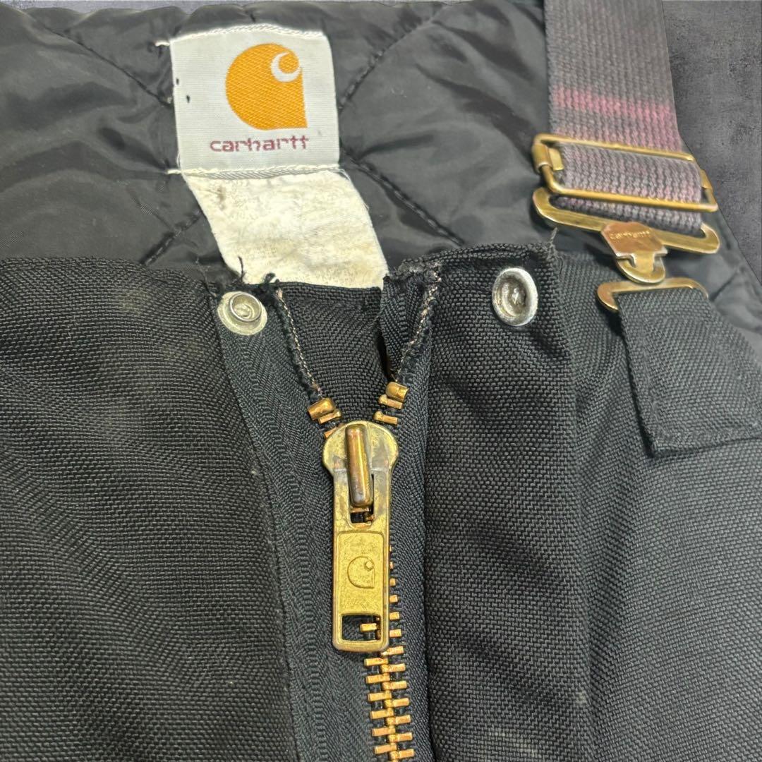 激レア 80s Carhartt ダック ダブルニー オーバーオール 38x32