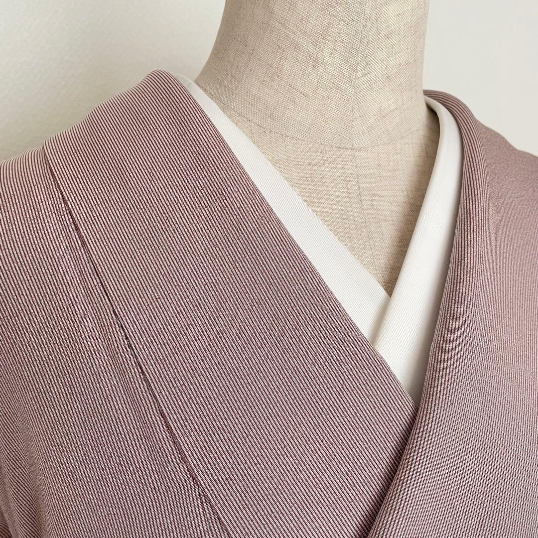 ねここねこねこ様リクエストしつけ付き 万筋江戸小紋正絹着物帯セットと唐織袋帯