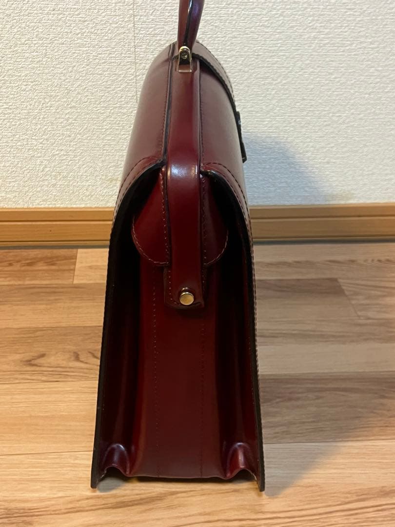 ダレスバッグ　ビジネスバッグ　ワインレッド