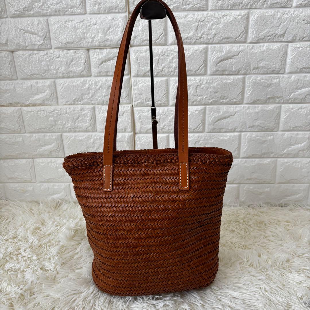 Dakota✨ バッグブライド カジュアルトート　編み込み　カゴバッグ　キャメル