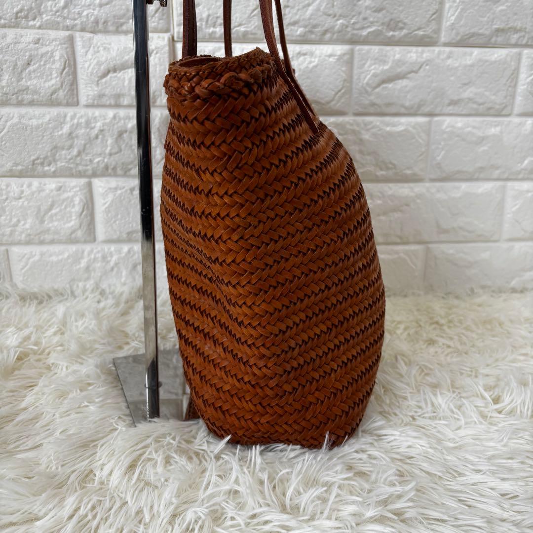 Dakota✨ バッグブライド カジュアルトート　編み込み　カゴバッグ　キャメル