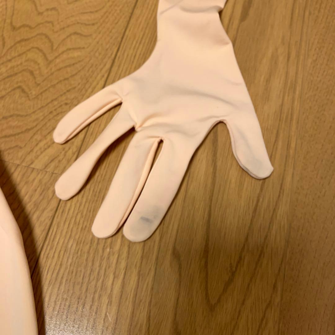 あやめ商店　肌タイツ　谷間加工、手袋付き