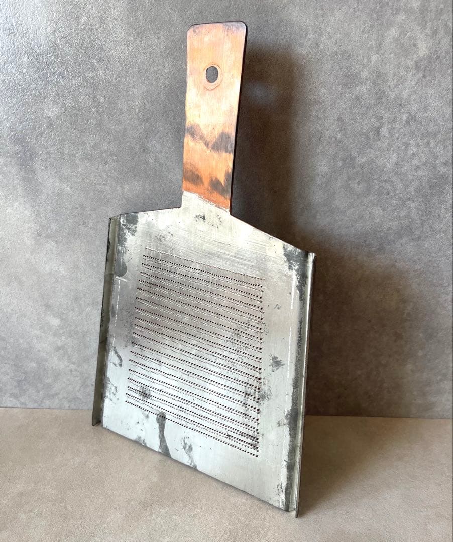 一竿子忠綱　手打　両面　銅製おろし金　大型サイズ　1番