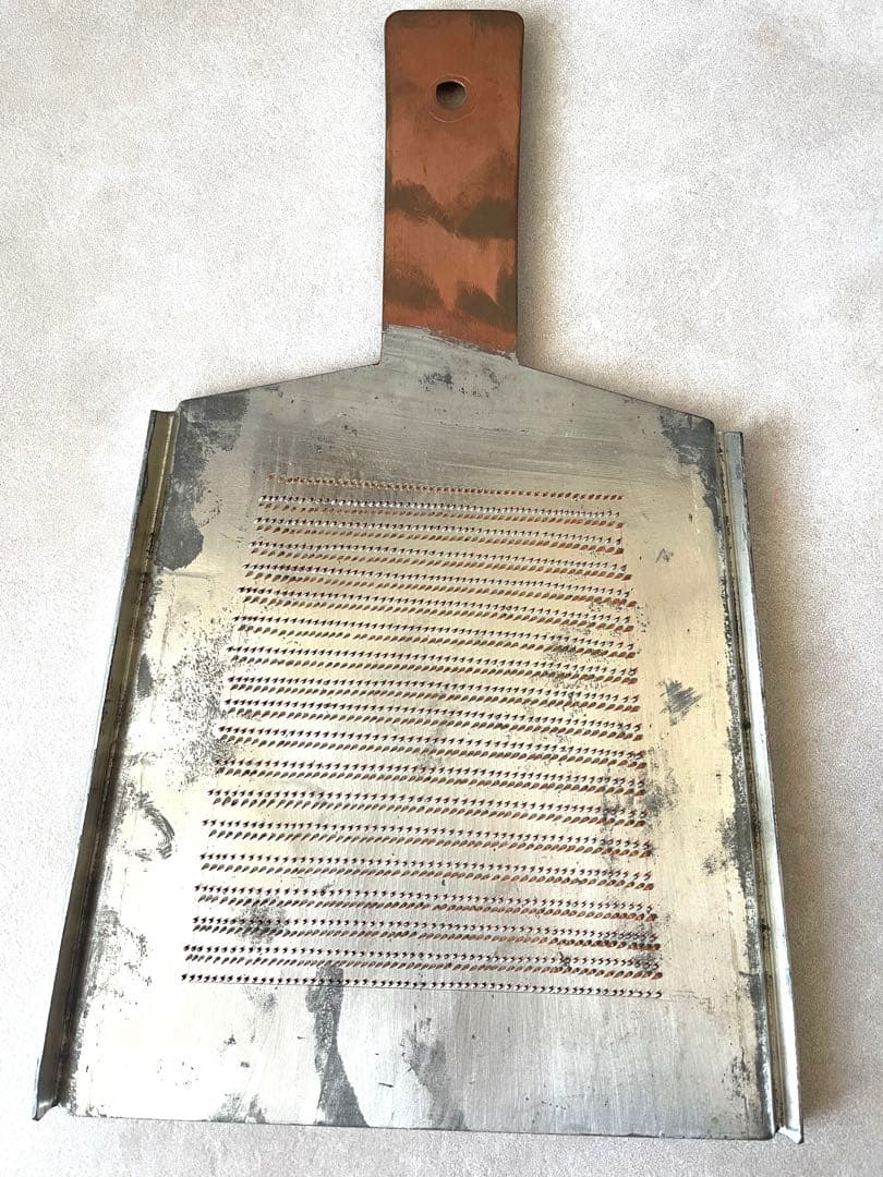 一竿子忠綱　手打　両面　銅製おろし金　大型サイズ　1番