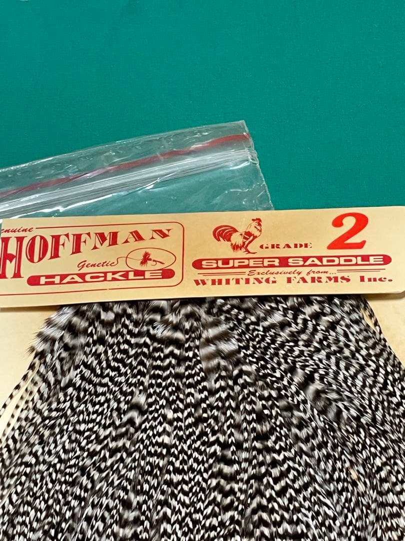 マッキー‼️フライフィッシング　ドライフライ用マテリアル　グリズリーサドル