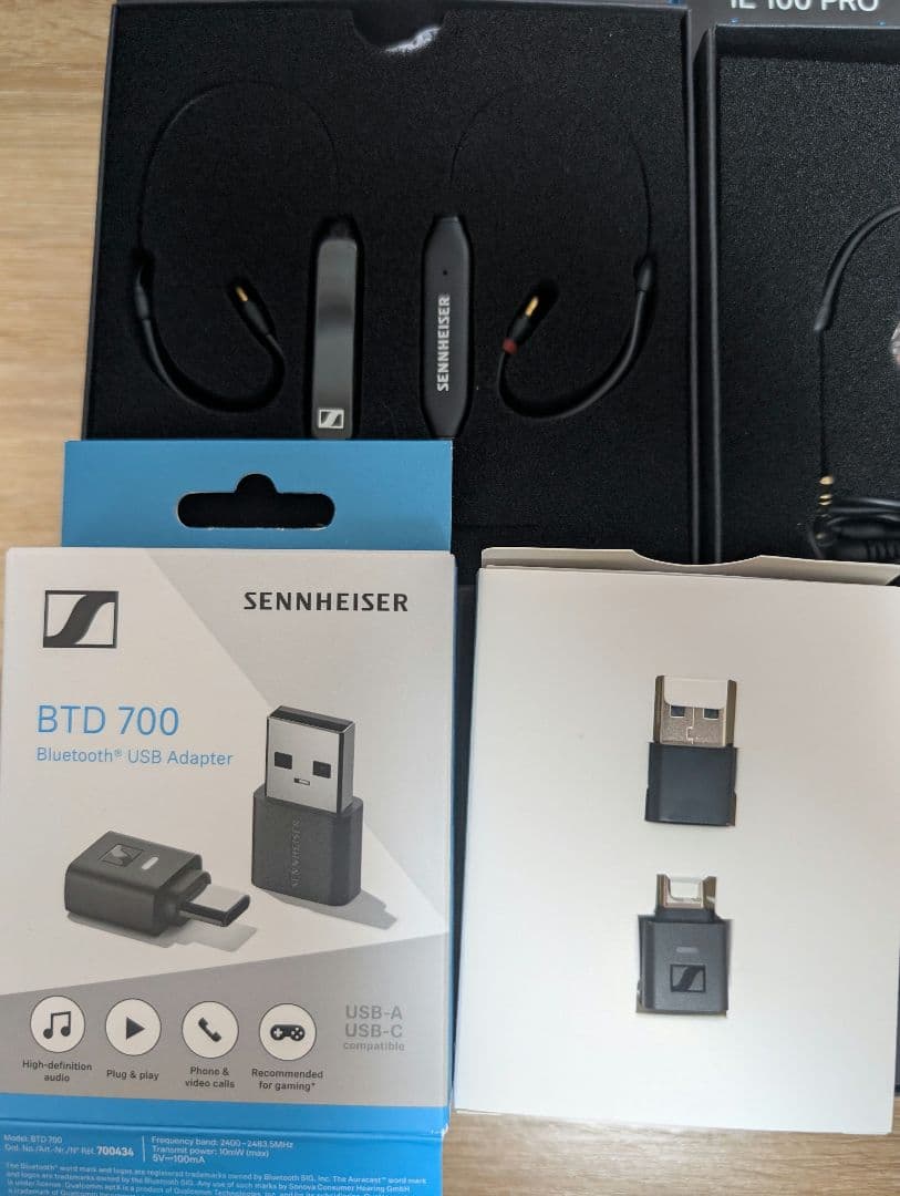 IE100PRO + IE PROコネクター + BTD700　3個セット