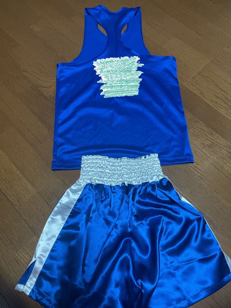 winning ボクシング公式　ユニフォーム青 S-M