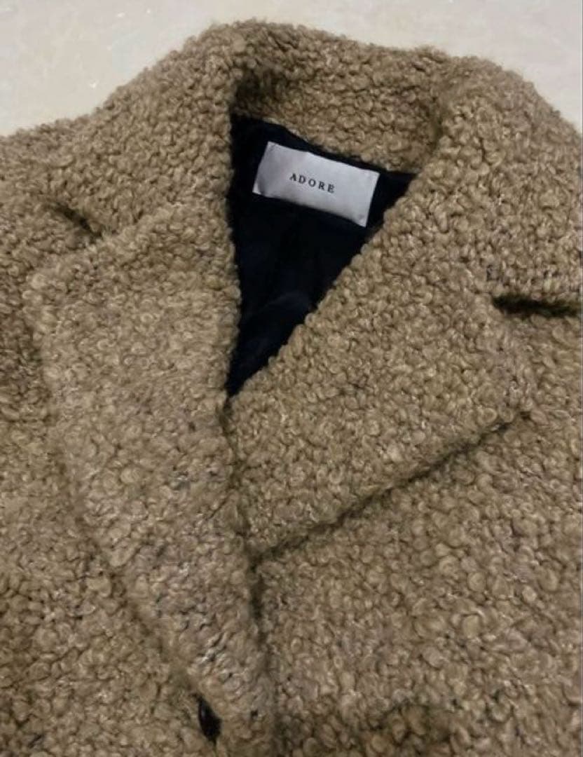 【極美品】アドーア☆大人気ベアブークレジャケットコート
