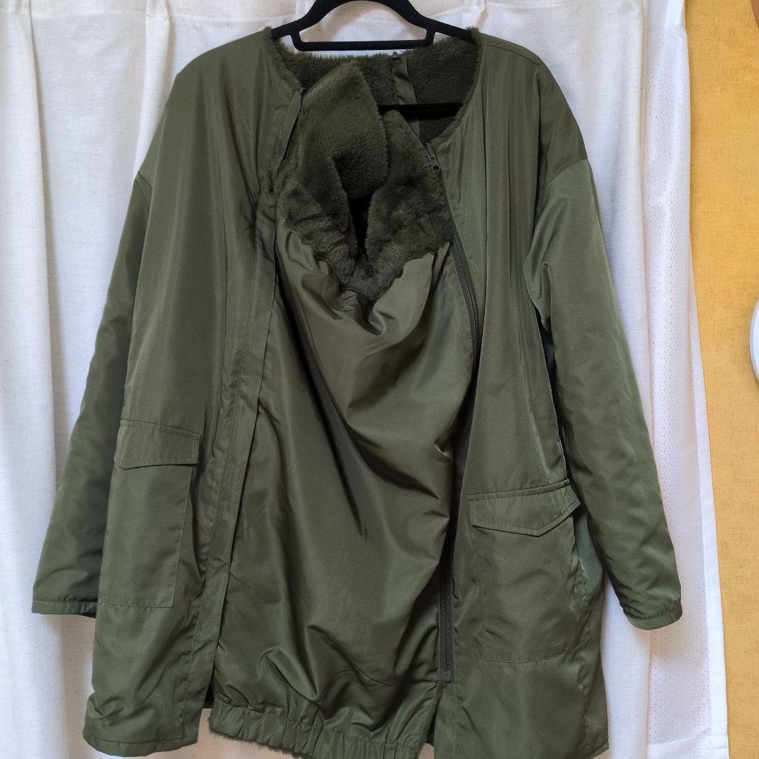 スウィートマミー ママコート おんぶ リバーシブル ファー カーキ 産前産後