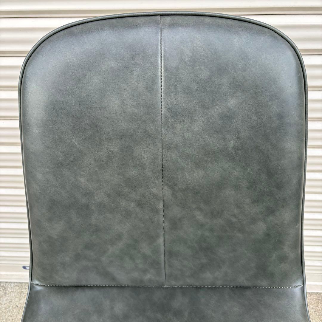 美品 ニトリ ダイニングチェア モラド DGY ダークグレー 2脚セット②