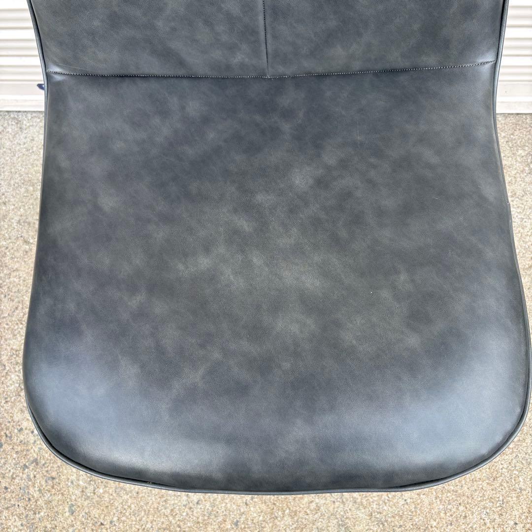 美品 ニトリ ダイニングチェア モラド DGY ダークグレー 2脚セット②