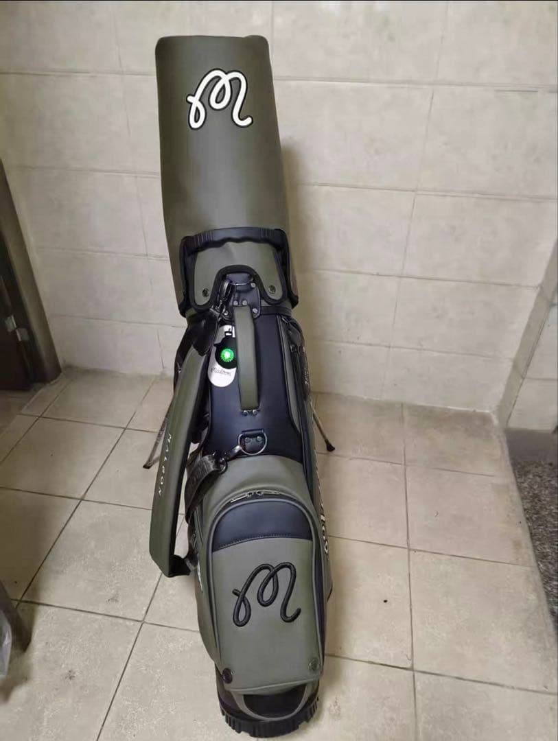 新品　キャディーバッグ　緑　マルボンゴルフ MALBON GOLF