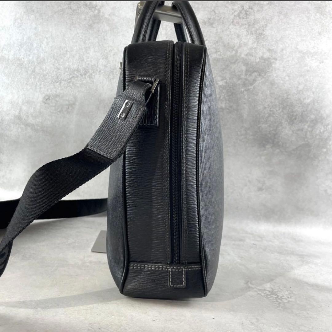 【美品】フェラガモ トートバッグ 2way ロゴ レザー 黒 大容量