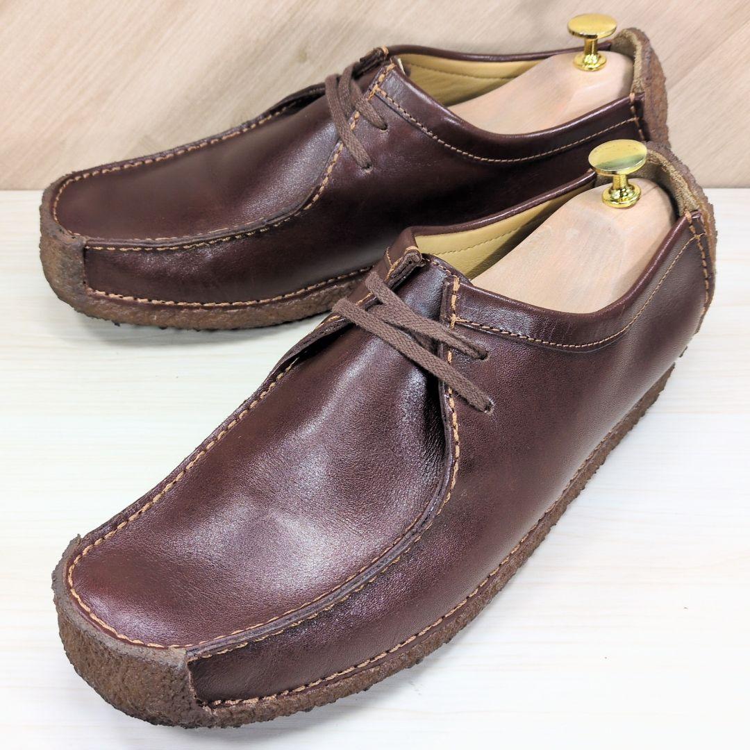 クラークス 27.0cm ナタリー ワラビー レザー ブラウン S528