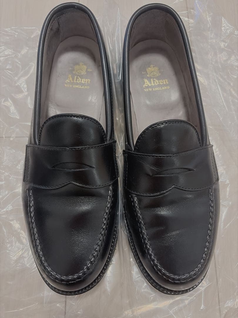 Alden US7D カーフローファー　ブラック　箱無し