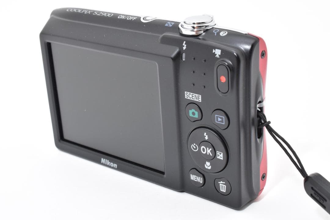 美品Nikon COOLPIX S2900レッド　コンパクトデジタルカメラ971