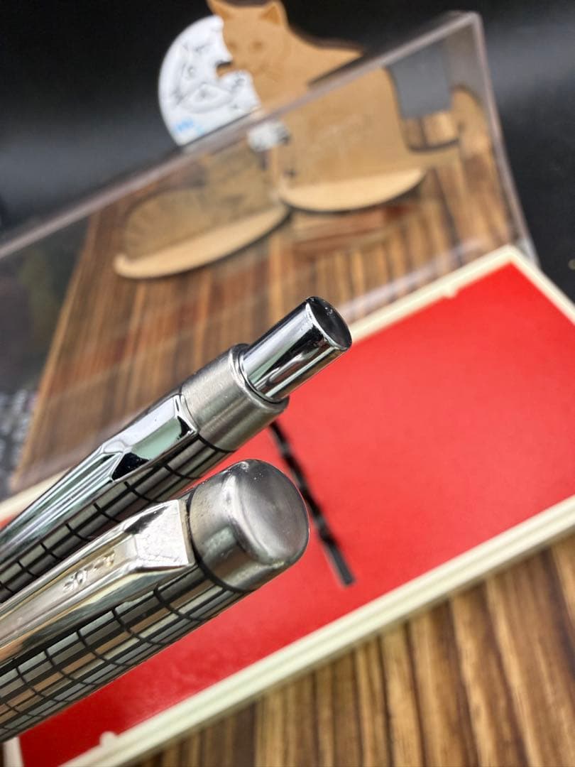 Pilot Elite 蝕刻 万年筆 ボールペン セット 18K F