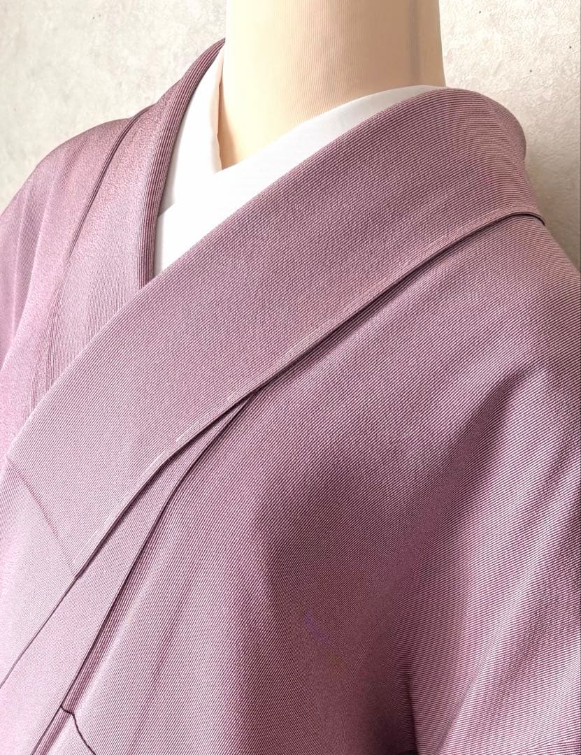 a19 未使用 服部光擴作 正絹 万筋 江戸小紋 作家物 裄 68