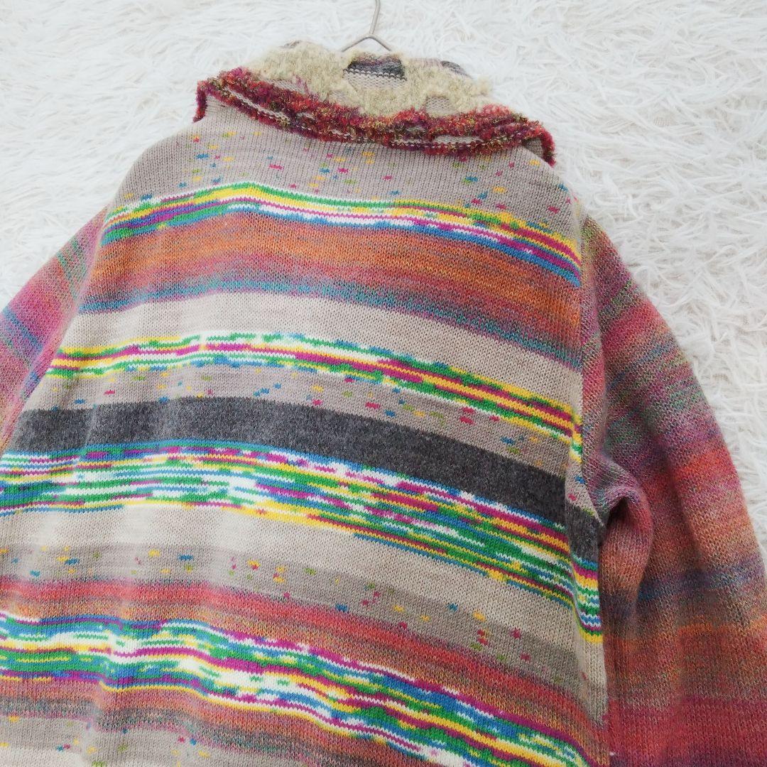 極美品❉ M.&KYOKO アルパカ混カーディガン ウール ピンク系