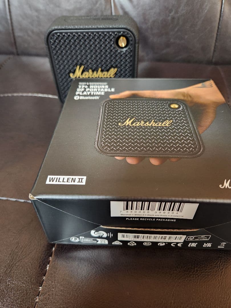 マーシャル　willen2　ポータブルスピーカー ブラック&ブラス