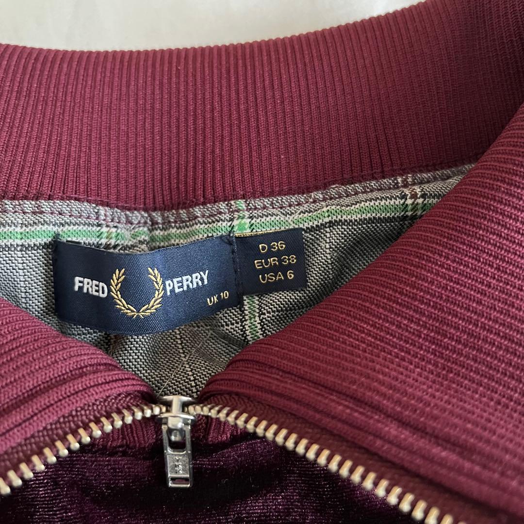 未使用級レア✳︎FRED PERRY ハーフジッププルオーバー　スウェット　ベロア