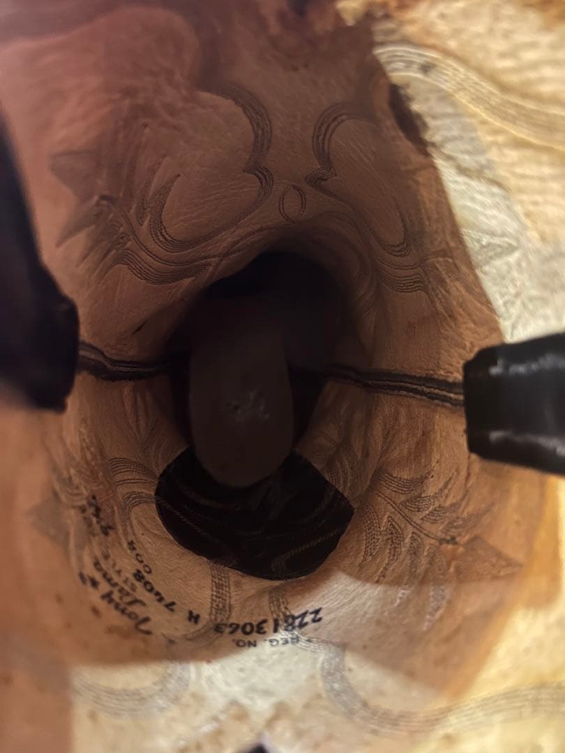 R*A様 トニーラマTony Lama刺繍ウエスタンブーツ91/2