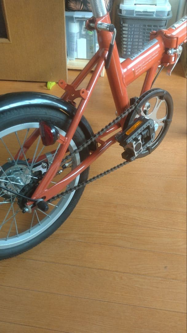 引取限定 CAPTAIN STAG 16インチ折りたたみ自転車 カゴ付き