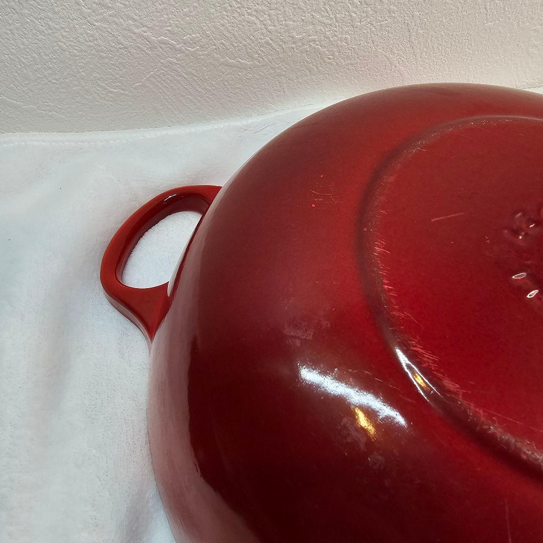 LE CREUSET ル・クルーゼ 両手鍋 マルミット 22cm レッド