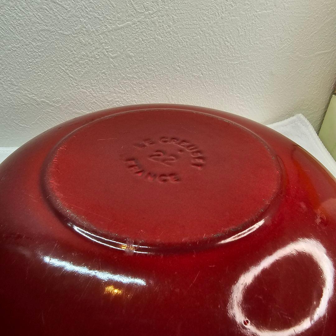LE CREUSET ル・クルーゼ 両手鍋 マルミット 22cm レッド
