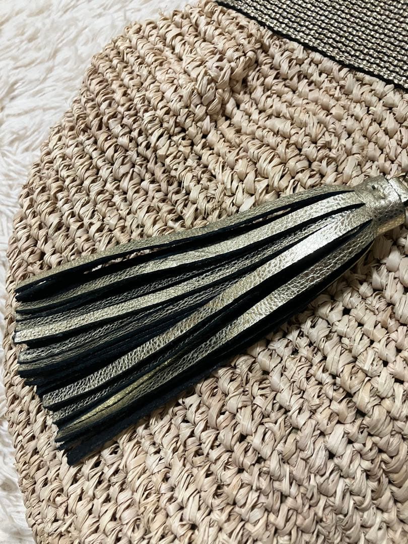 ヴィオラドーロ ラメテープハンドル 2way カゴバッグ