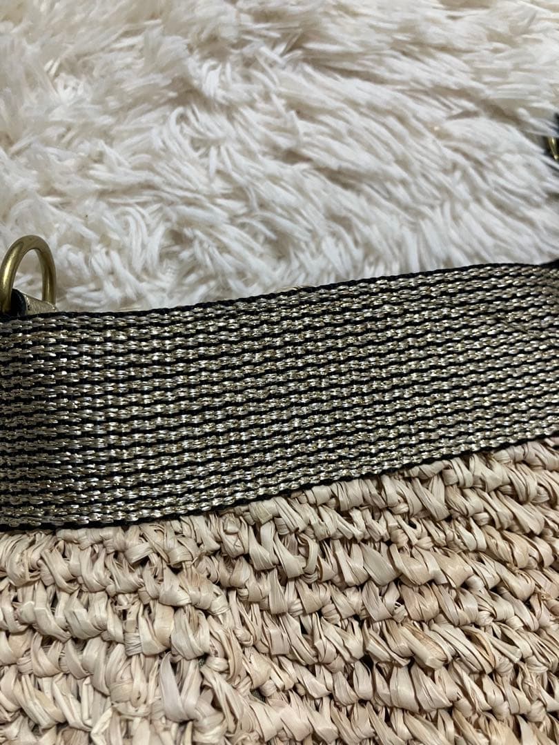 ヴィオラドーロ ラメテープハンドル 2way カゴバッグ