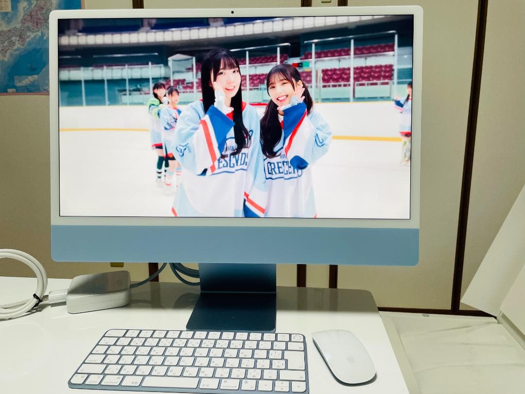 【極上美品】iMac 24\" M1 512G ブルー / 4.5Kの超高画質体験
