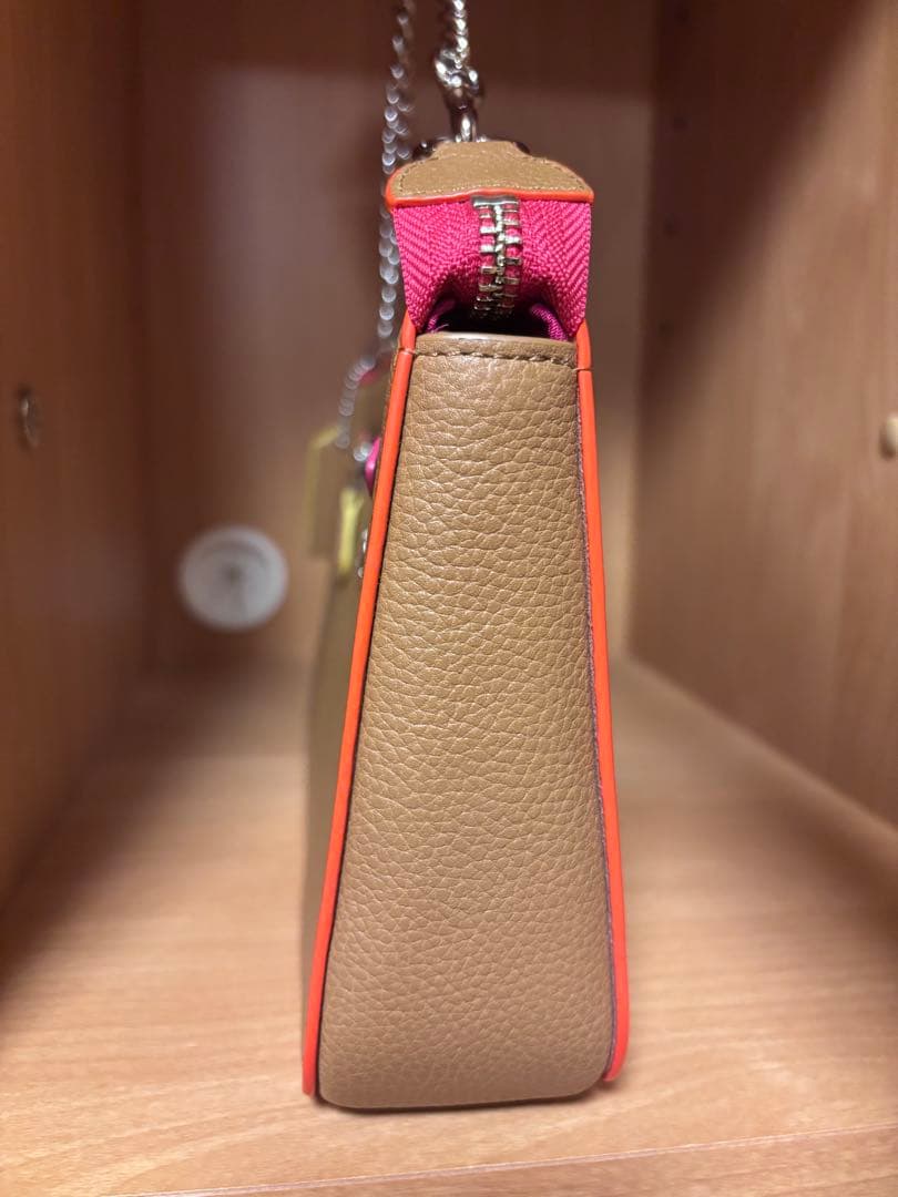 COACH ベージュ ピンク ショルダーバッグ、ハンドバッグ