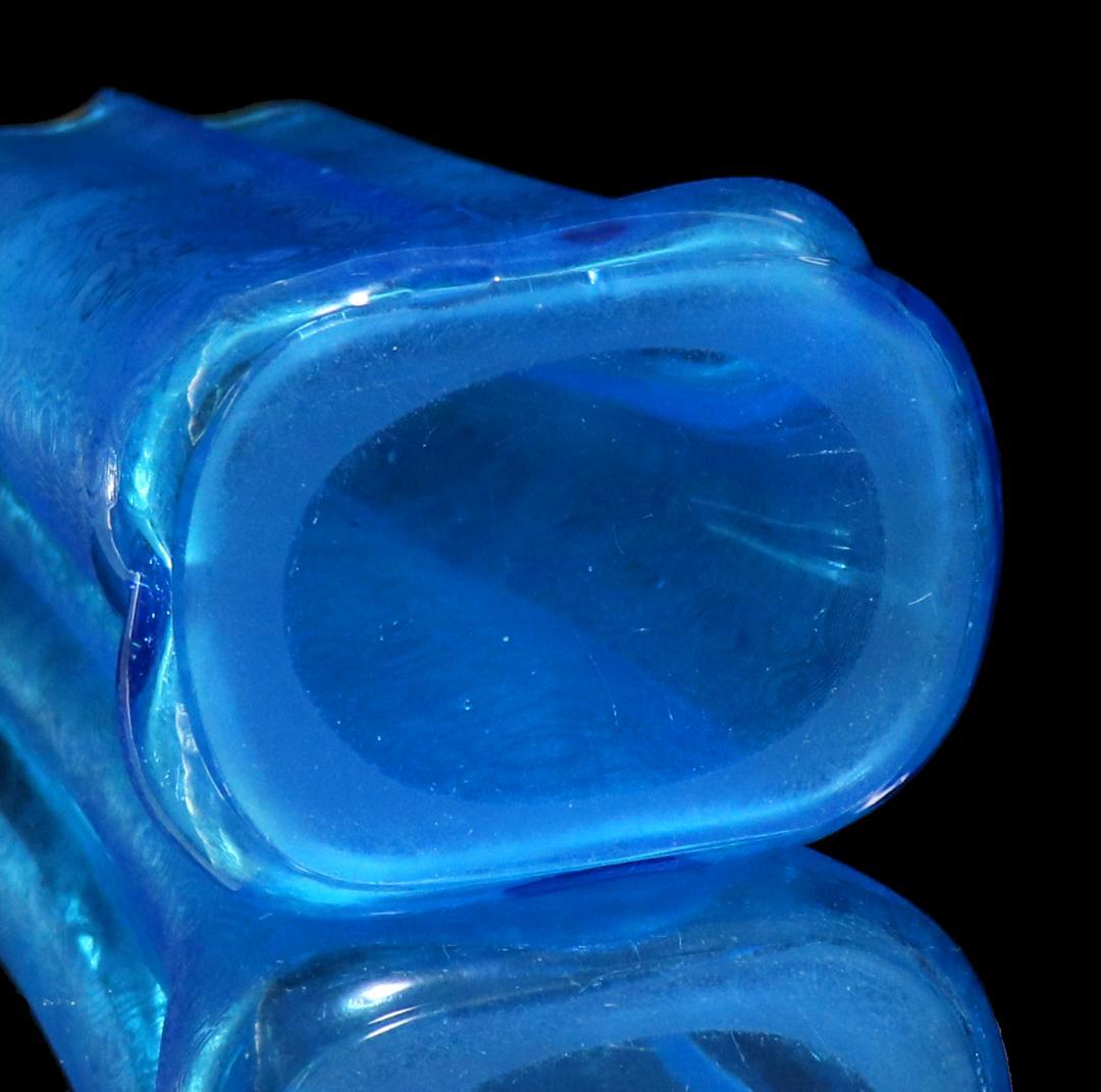 オールド・バカラ 博物館級 1900年 金彩大型花瓶 26.3cm ブルー 壺