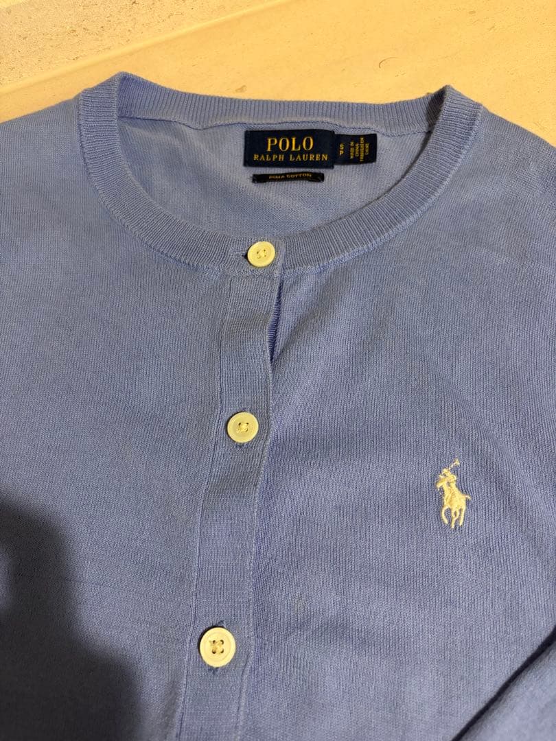 POLO RALPH LAUREN ライトブルーカーディガン