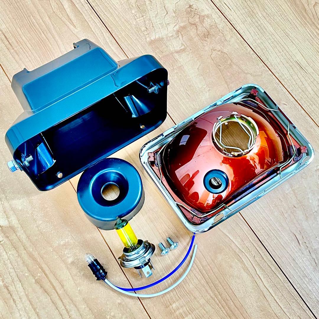 シビエ CIBIE 角型 ヘッドライト CBR400F 当時物 角目 マーシャル