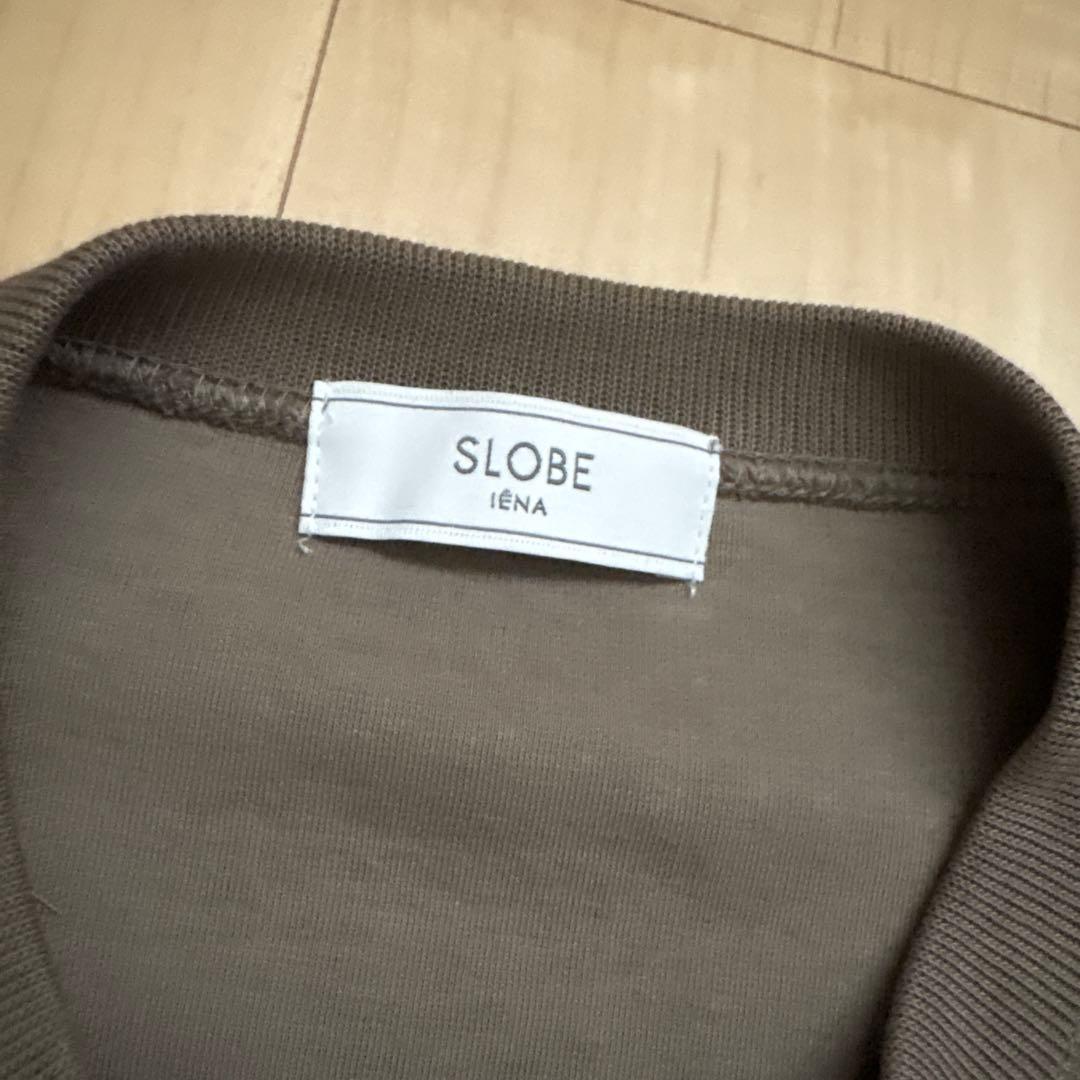 slobe iena ダブルフェイスジャージースナップカーディガン