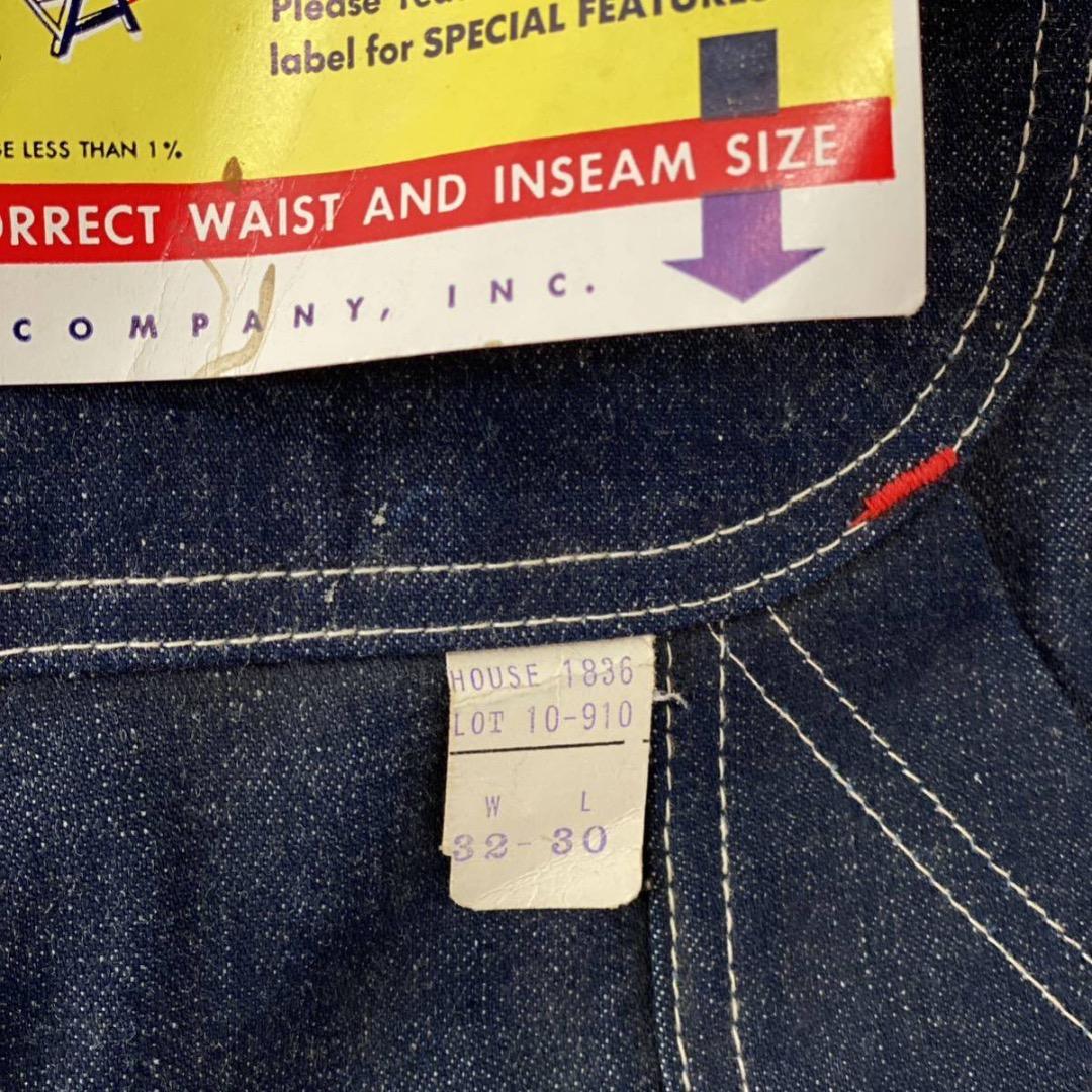 50ｓ　デッドストック　PAY DAY　デニム　フラッシャー付き　オーバーオール