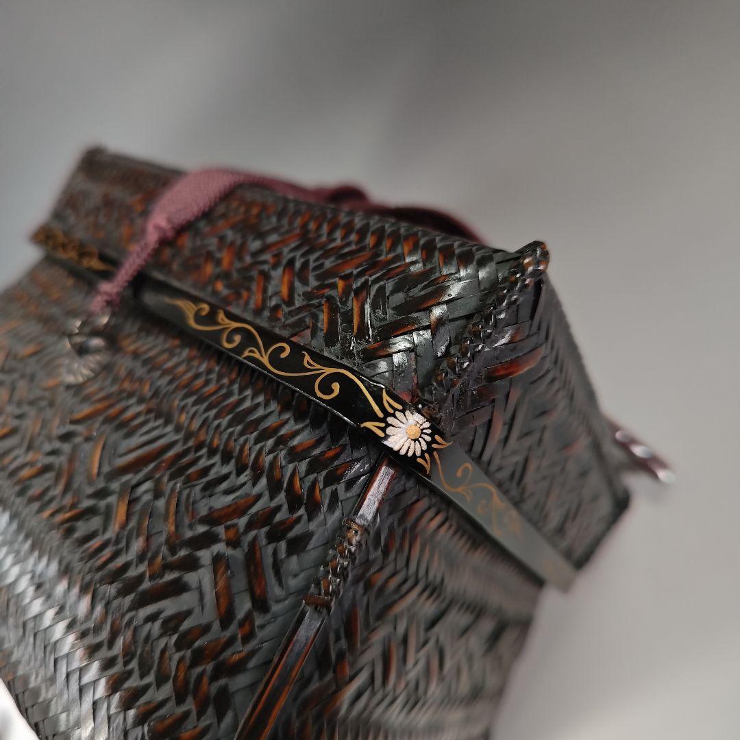 イ385 茶籠『茶籠野点セット一式　御所籠　茶篭』茶道具